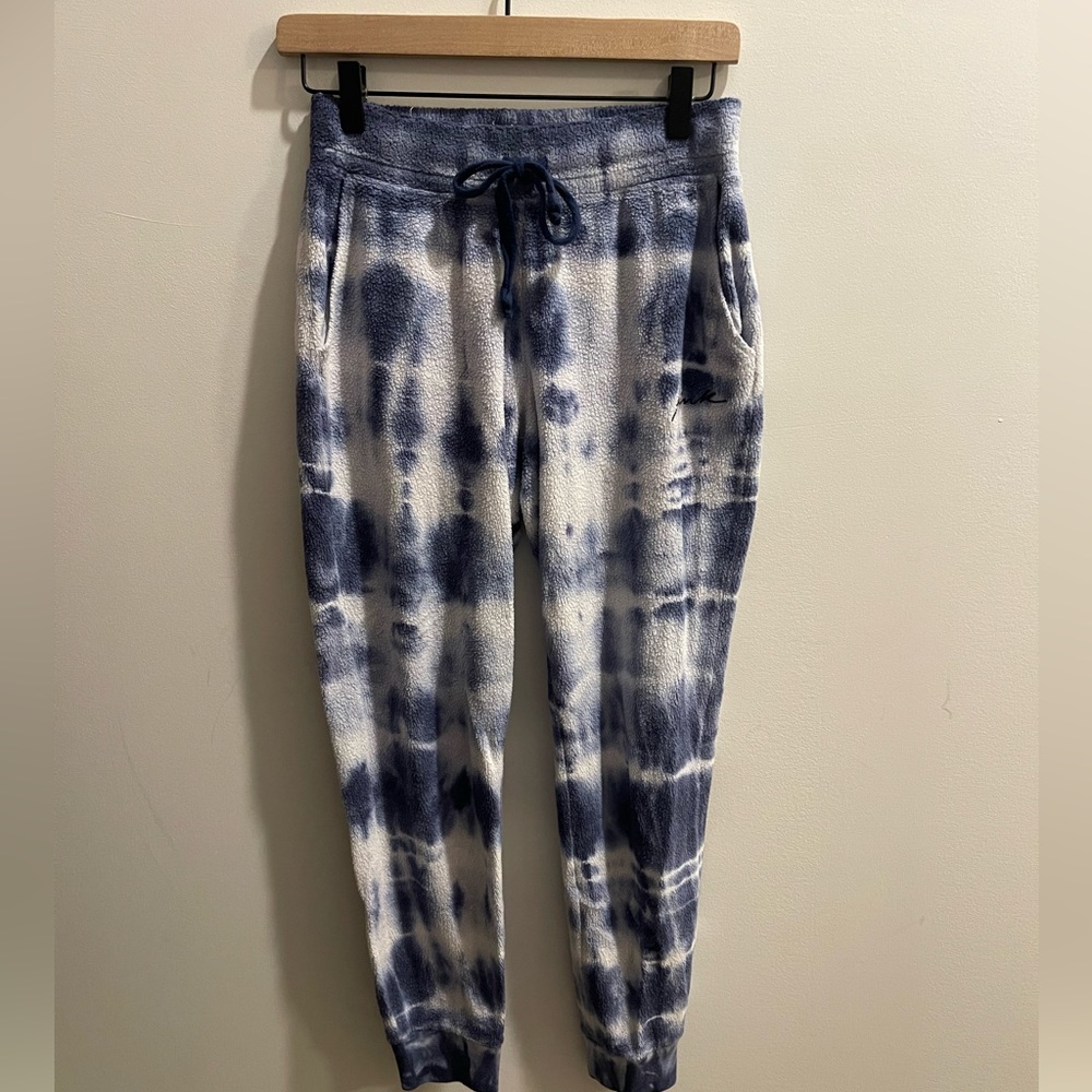 XS Blue Tie Dye Terry Joggers PINK